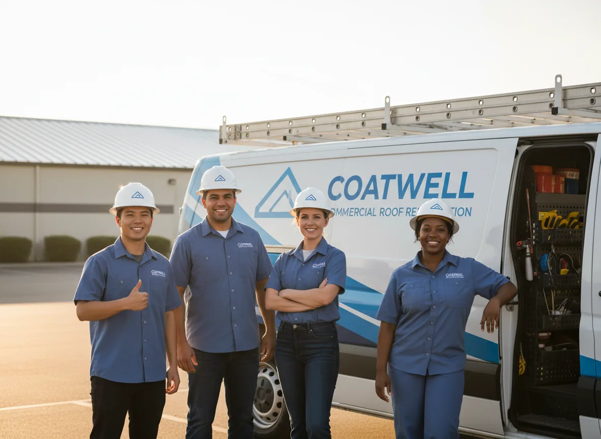 Commercial roof coating company in Hustisford, WI