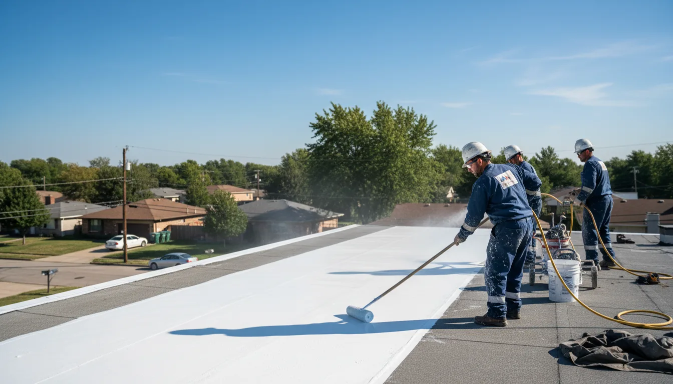 Commercial roof coating in Hustisford, WI near me
